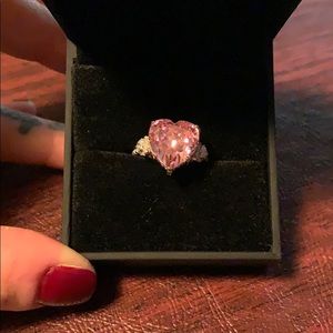 Maxine Pink Heart Engagement Ring